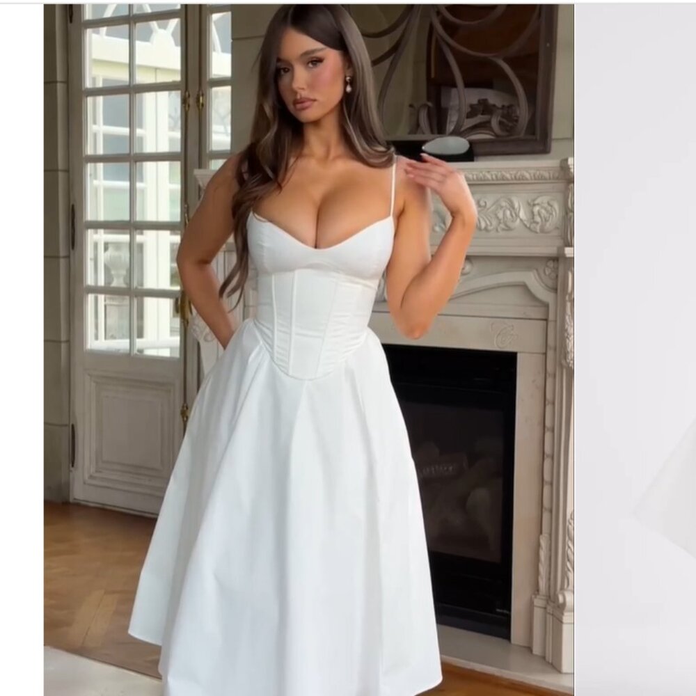 Babyboo Bridal Midi Dress NWT XL